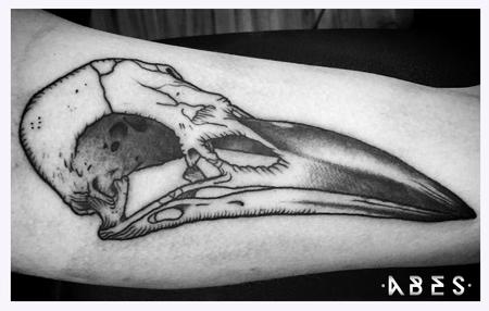 Tattoos - crow skull - 114938